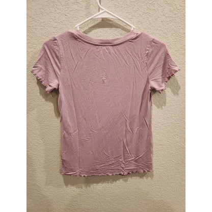 Art class Girls Sz L Short Sleeve T Shirt Be Kind and Love More Mauve