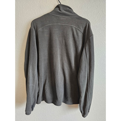 Polar Edge Mens Sz M Full Zip Fleece Jacket Dark Taupe