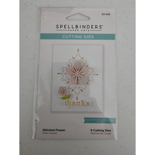 Spellbinders Cutting Die Set of 9 Stitched Flower S3-436