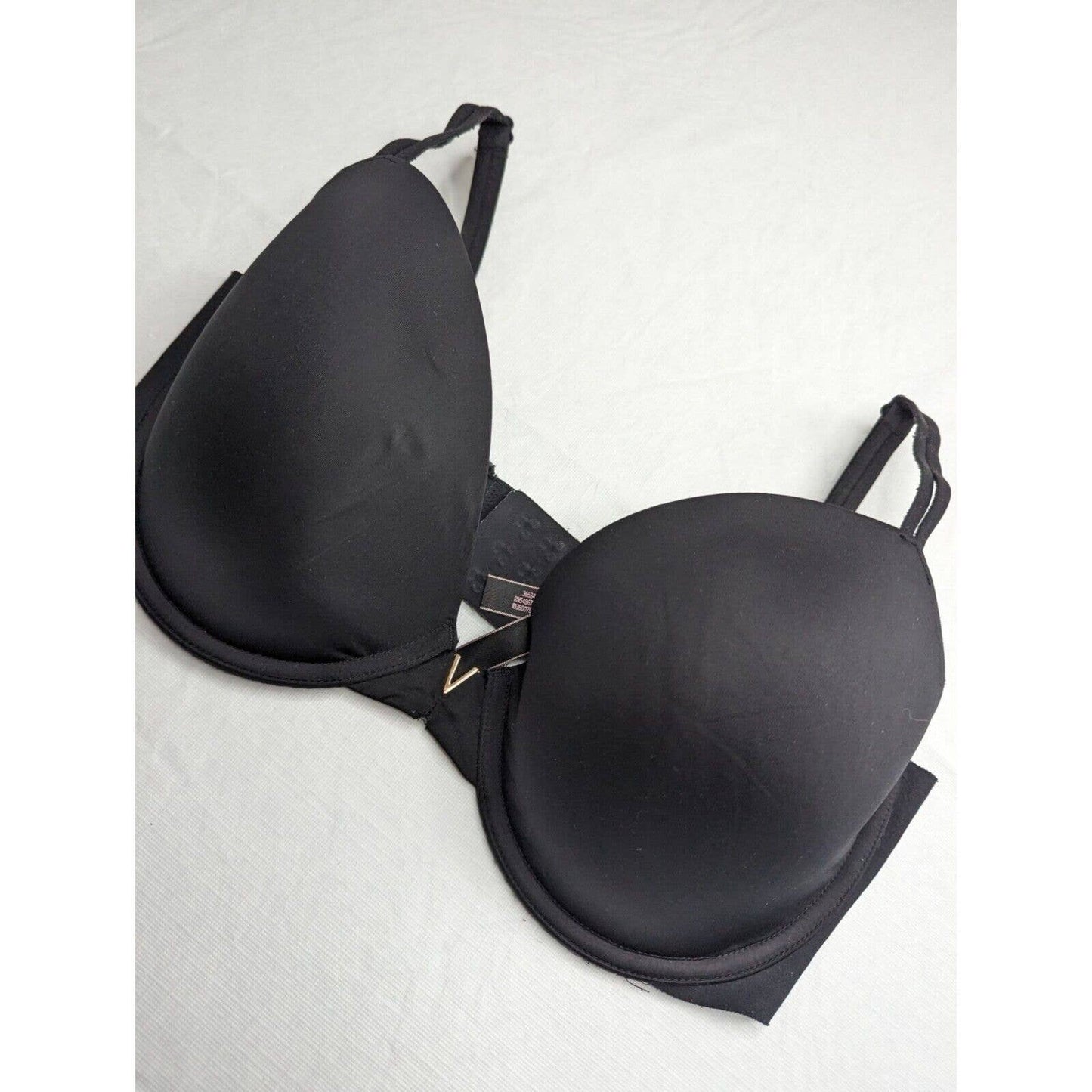 Victorias Secret Womens Sz 34DDD Lined Demi Bra Solid Black