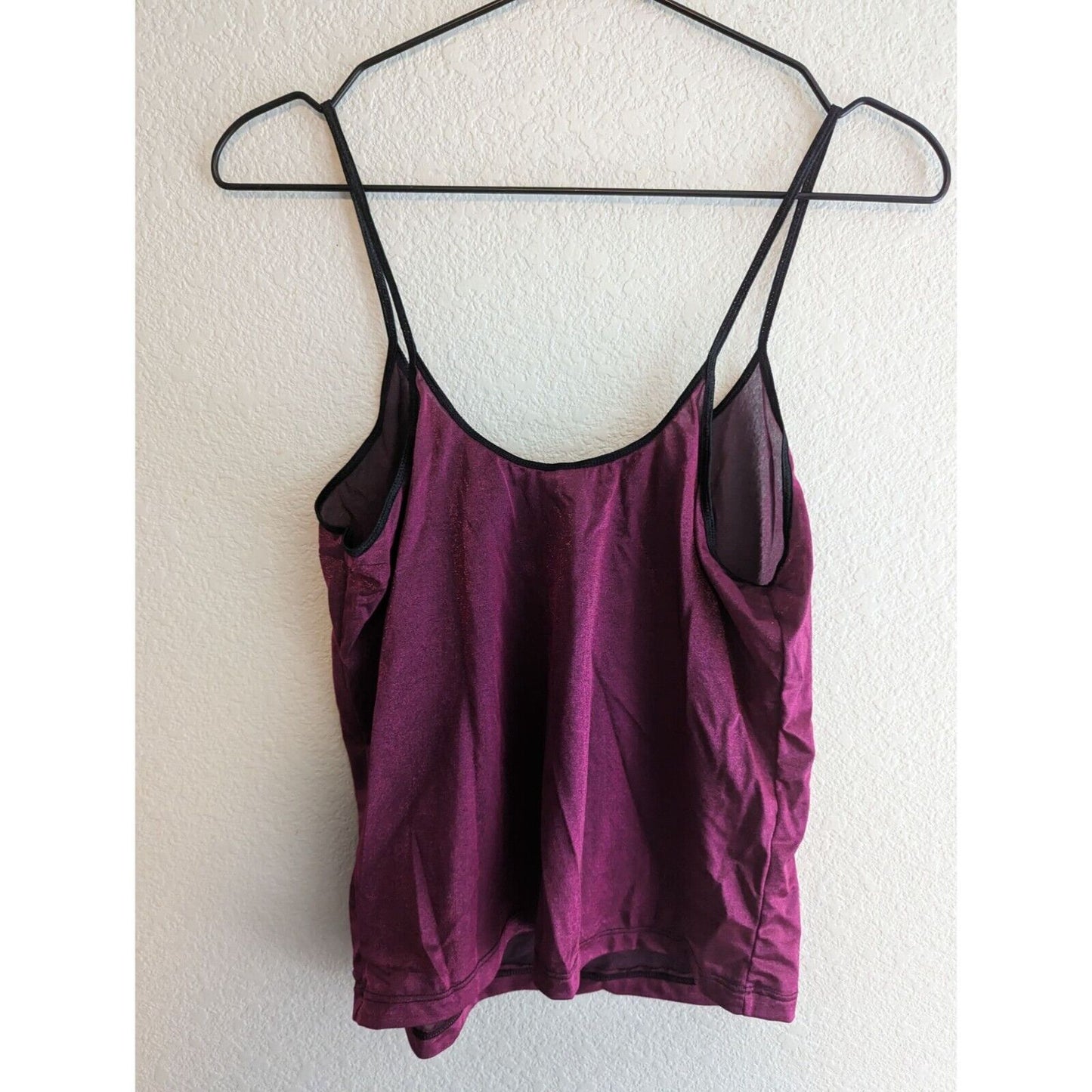 Vintage Y2K Guess Womens Sz L Cami Camisole Purple Metallic