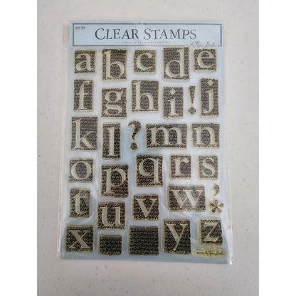 The Paper Studio Clear Rubber Stamps Impressions Alphas Alphabet Letters