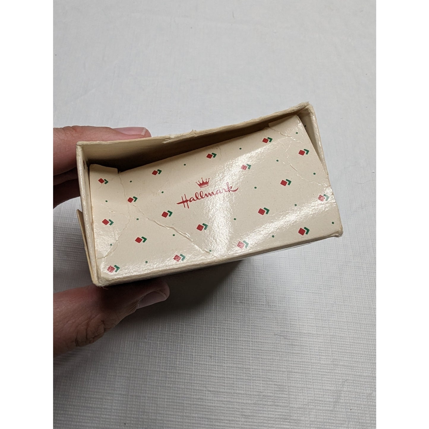 Vintage 1985 Hallmark Childs Third Christmas Ornament Teddy Bear Shoe