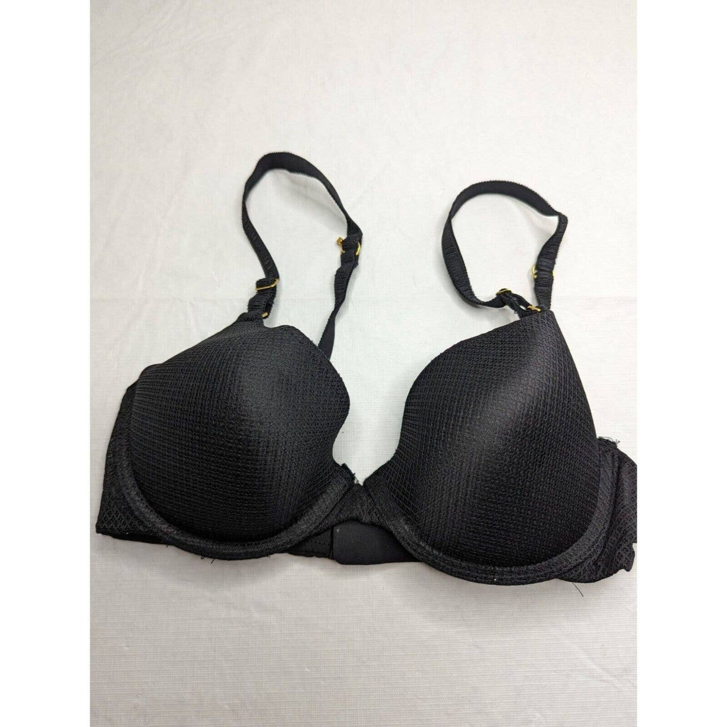 Secret Treasures Womens Sz 34C Padded Push Up Bra Black