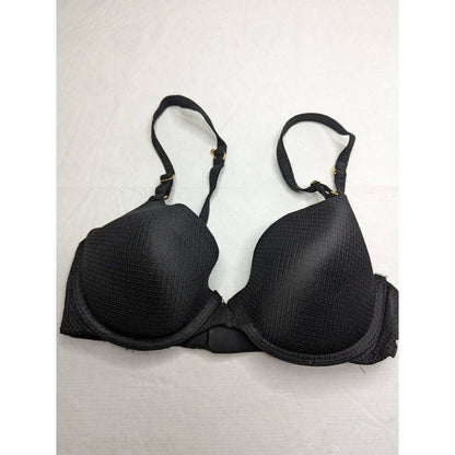 Secret Treasures Womens Sz 34C Padded Push Up Bra Black