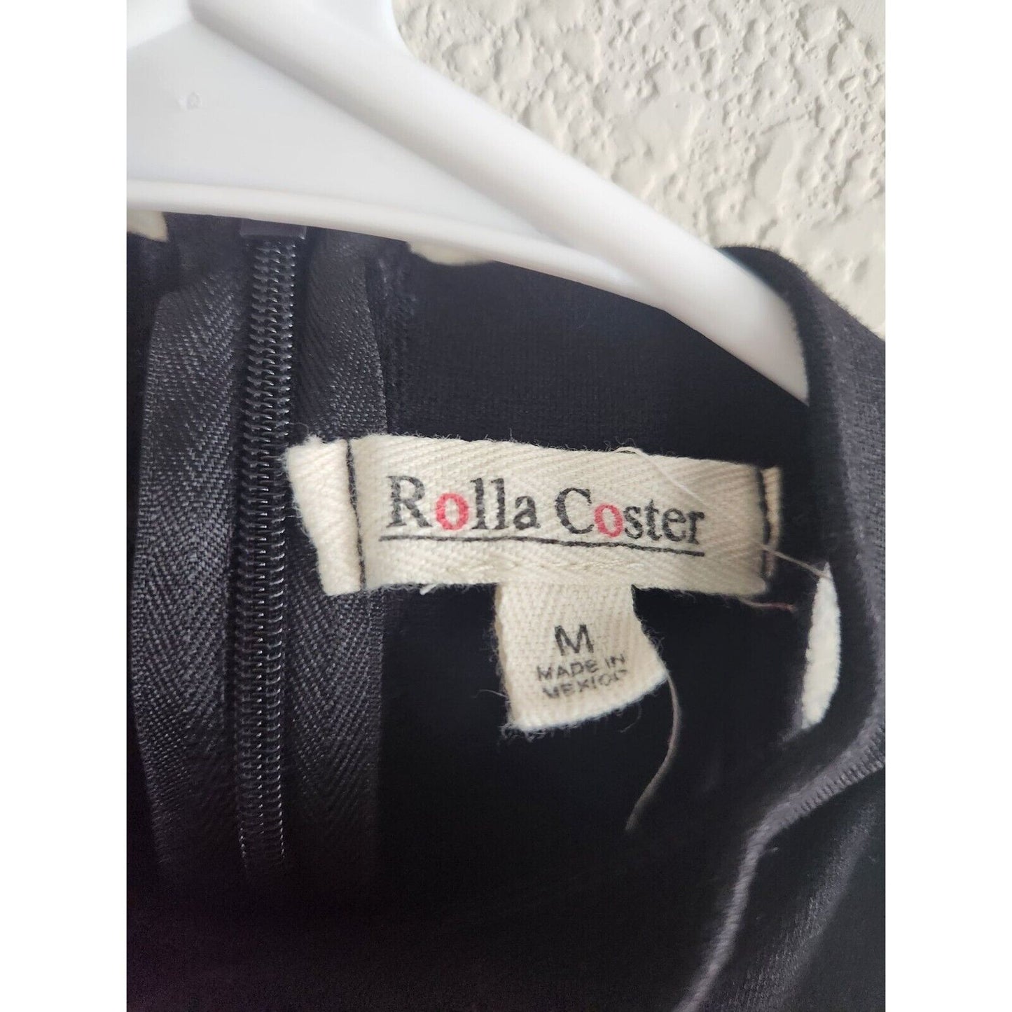 Vintage Y2K Rolla Coster Womens Sz M Knee Length Bodycon Dress Black