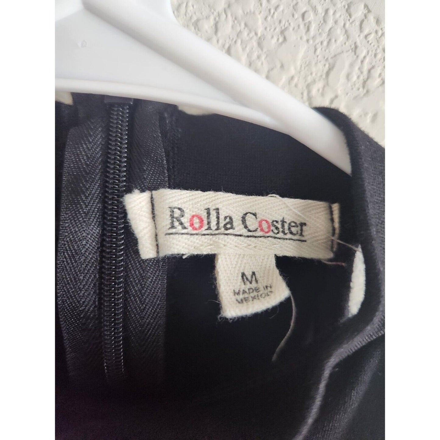 Vintage Y2K Rolla Coster Womens Sz M Knee Length Bodycon Dress Black