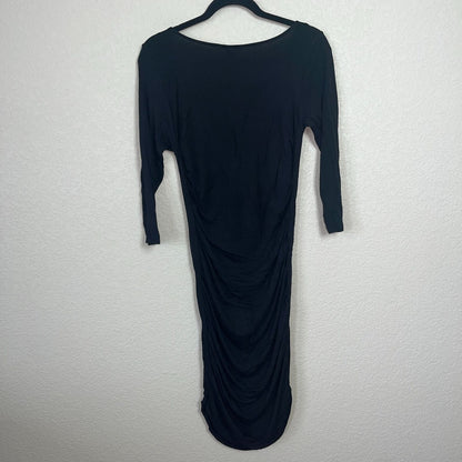 H&M Basic Womens Sz L Long Sleeve Fitted Black Dress