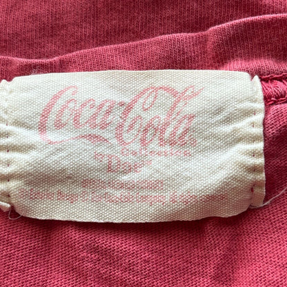 Coca Cola Womens Sz S Short Sleeve Crew Neck T Shirt Pink Red