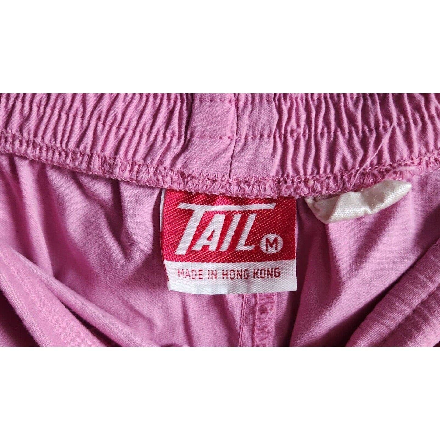 Vintage 1990s Tail Mujeres Sz M Pull On Track Pantalones Rosa Brillante