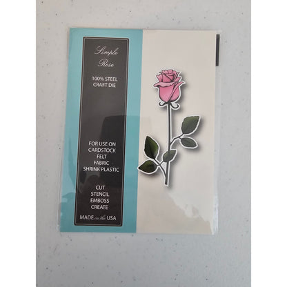 Memory Box Simple Rose Steel Craft Die Style C102 Flower