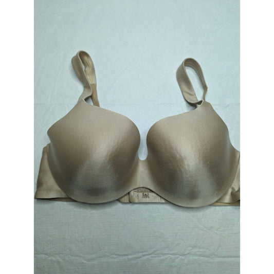 Vintage Ambrielle Womens Sz 36C Classic T Shirt Bra Lightly Padded Beige