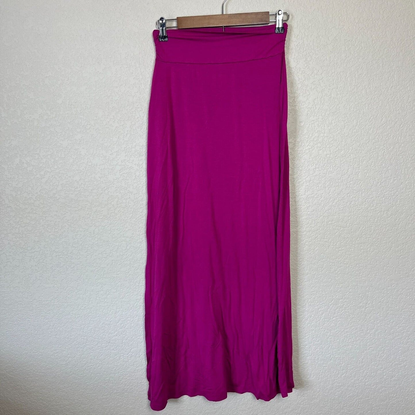 Vintage Gilli USA Womens Sz S Bright Pink Maxi Skirt