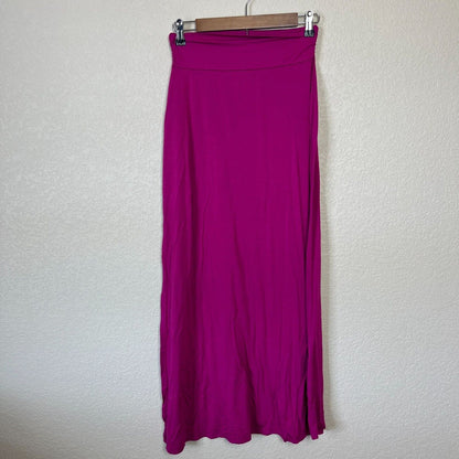 Vintage Gilli USA Womens Sz S Bright Pink Maxi Skirt