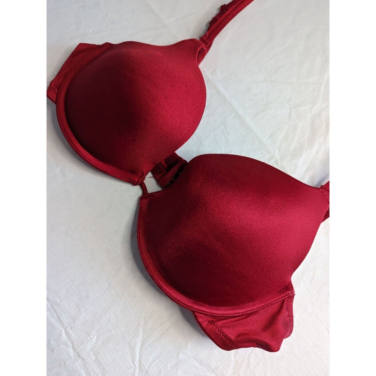 Vintage 1990s Ambrielle Womens Sz 38B T Shirt Bra Dark Red