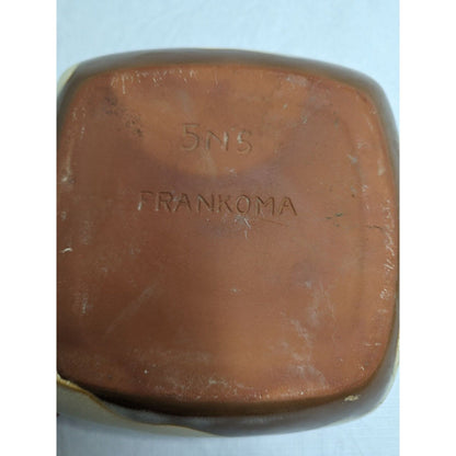 Vintage Frankoma Pottery #5NS Chip and Dip Platter, Brown Satin