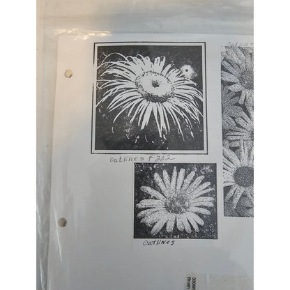 Lot of Unmounted Rubber Stamps Cutlines Penny Black Flowers Daisy