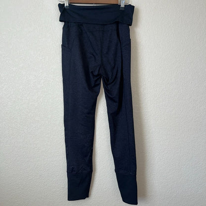 Old Navy Cozecore Sz M Black Pocket Drawstring Polyester Spandex AW Pant