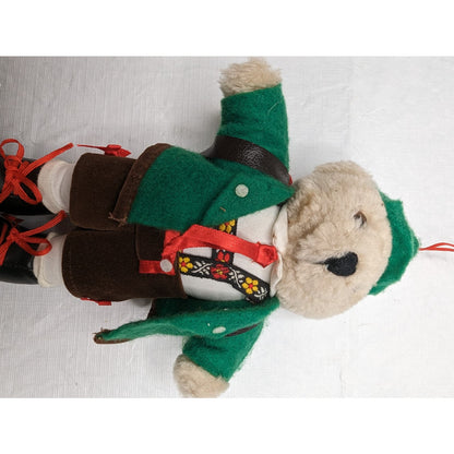 Vtg Alpine German Mini Koala Bear Plush in Bavarian Lederhosen Knab Schonach 6"