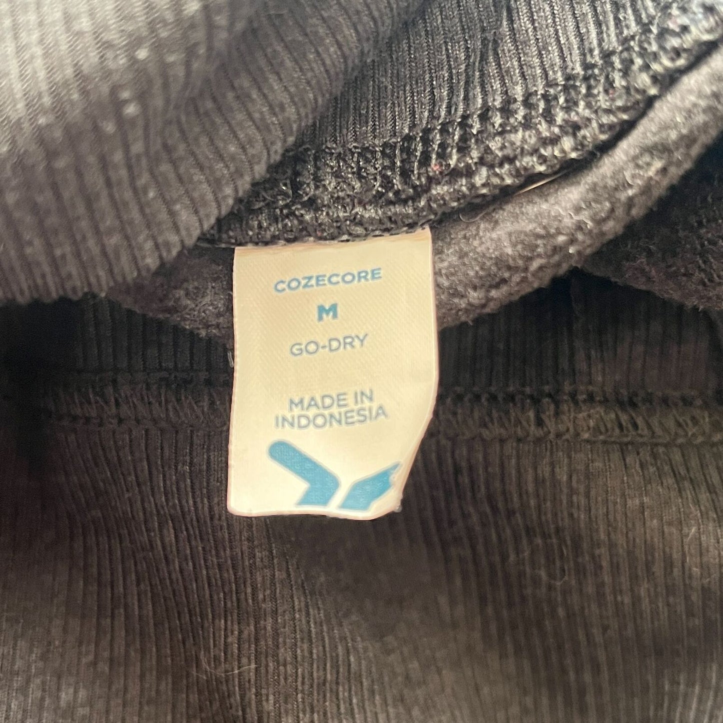 Old Navy Cozecore Sz M Black Pocket Drawstring Polyester Spandex AW Pant