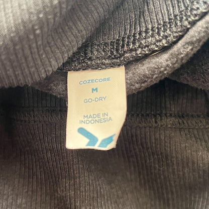 Old Navy Cozecore Sz M Black Pocket Drawstring Polyester Spandex AW Pant