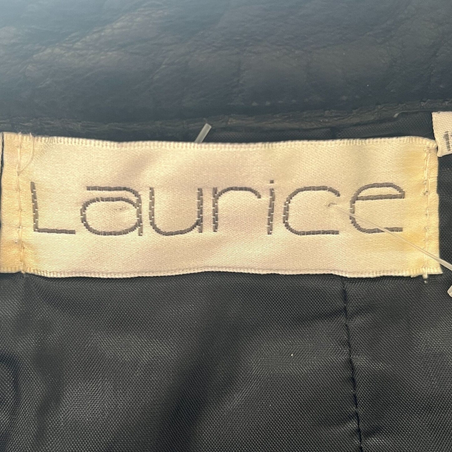 Vintage Laurice Womens Sz 10 Black Leather Pants High Waist 1980s