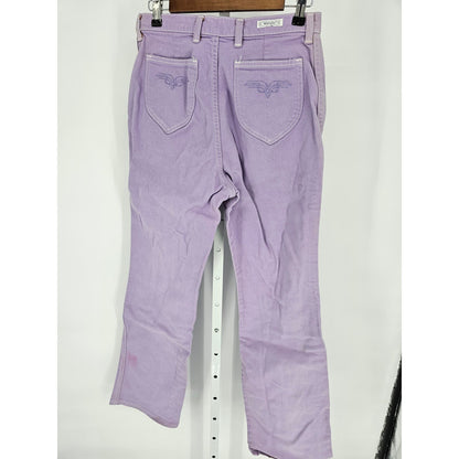 Vintage 1980s Wrangler Womens Sz 14 Bootcut Jeans Light Lavender Purple