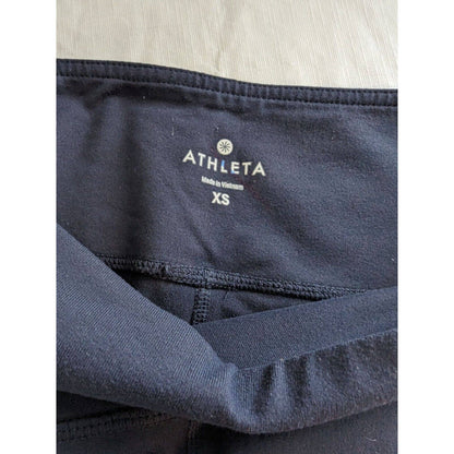 Athleta Chaturanga Cropped Black Leggings XS Mid Rise 61707