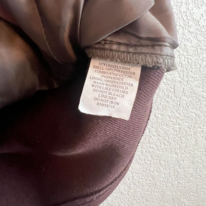 Vintage NY Collection Womens Sz M Faux Leather Moto Vest Bronze Zip Up