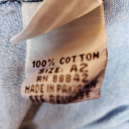 Vintage Roamans Womens Sz L Knee Length Denim Blue Jean Dress