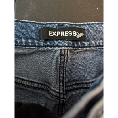 Express Womens Sz 8 Original Mom Jean Super High Rise Medium Wash