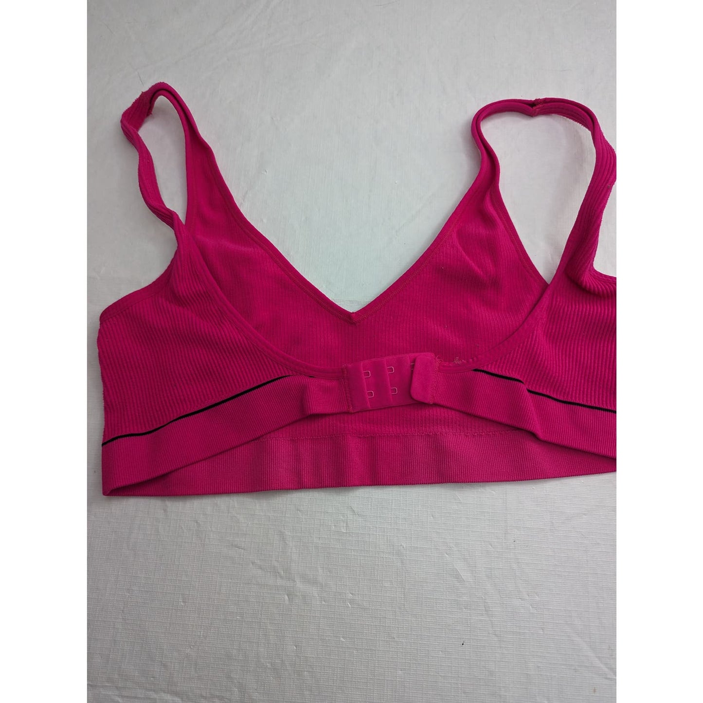 Bonds Originals Womens Sz XL Bright Pink Ribbed Bralette