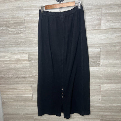 Timbukto Vintage Womens Modest Maxi Skirt Black Sz Small