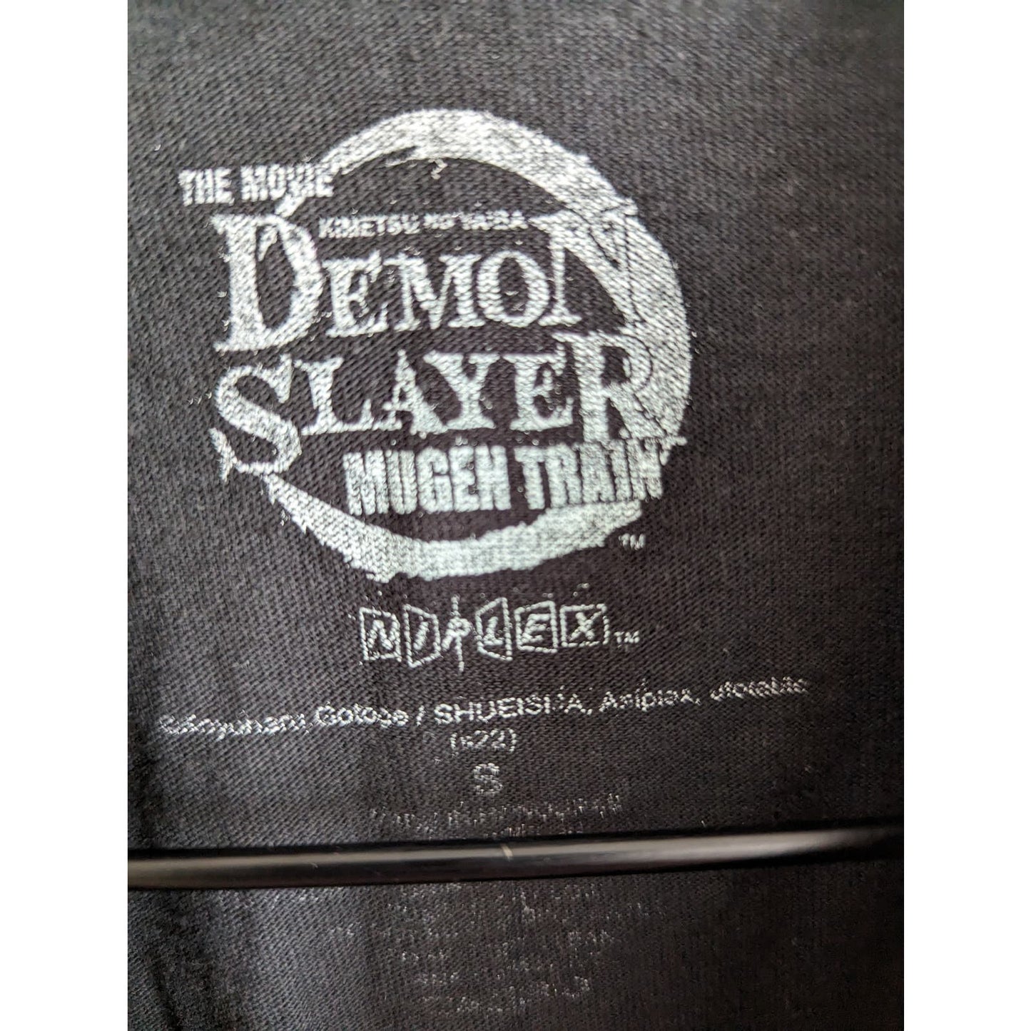 Demon Slayer the Movie Mens Sz S Short Sleeve T Shirt Mugen Train