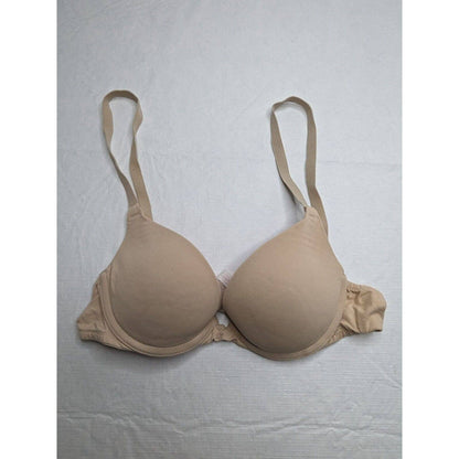 Pink by Victorias Secret Womens Sz 32A Classic T Shirt Bra Beige