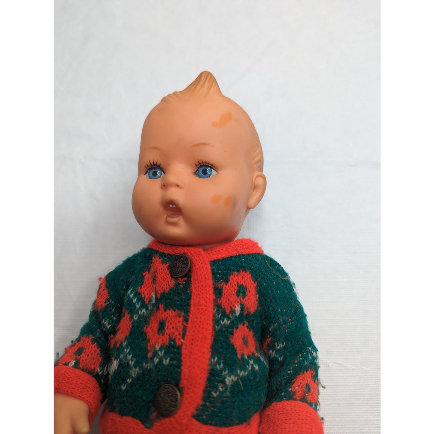 Vintage Western W Germany Goebel Hummel Rubber Doll Head Back Marked