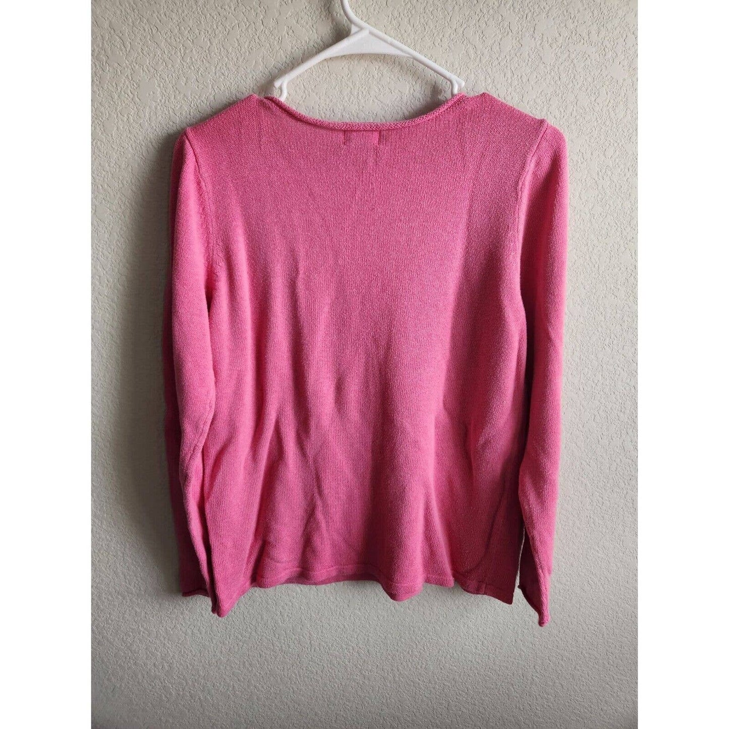 Old Navy Womens Sz L Lightweight Knit sweater Bubblegum Pink