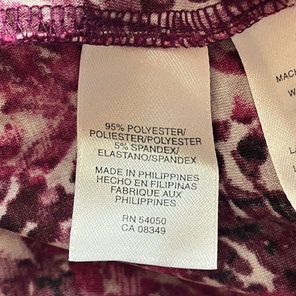 Jones Wear Womens Sz 8 V Neck Knee Length Dress Purple Black