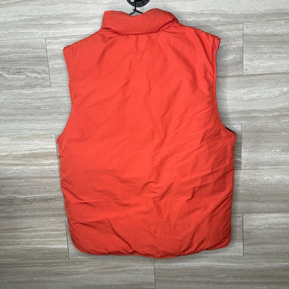 Eddie Bauer Goose Down Zip Puffer Vest Blue/Red Mens Size Medium Reversible