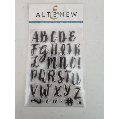 Altenew Clear Rubber Stamp Set Calligraphy Alphabet Uppercase