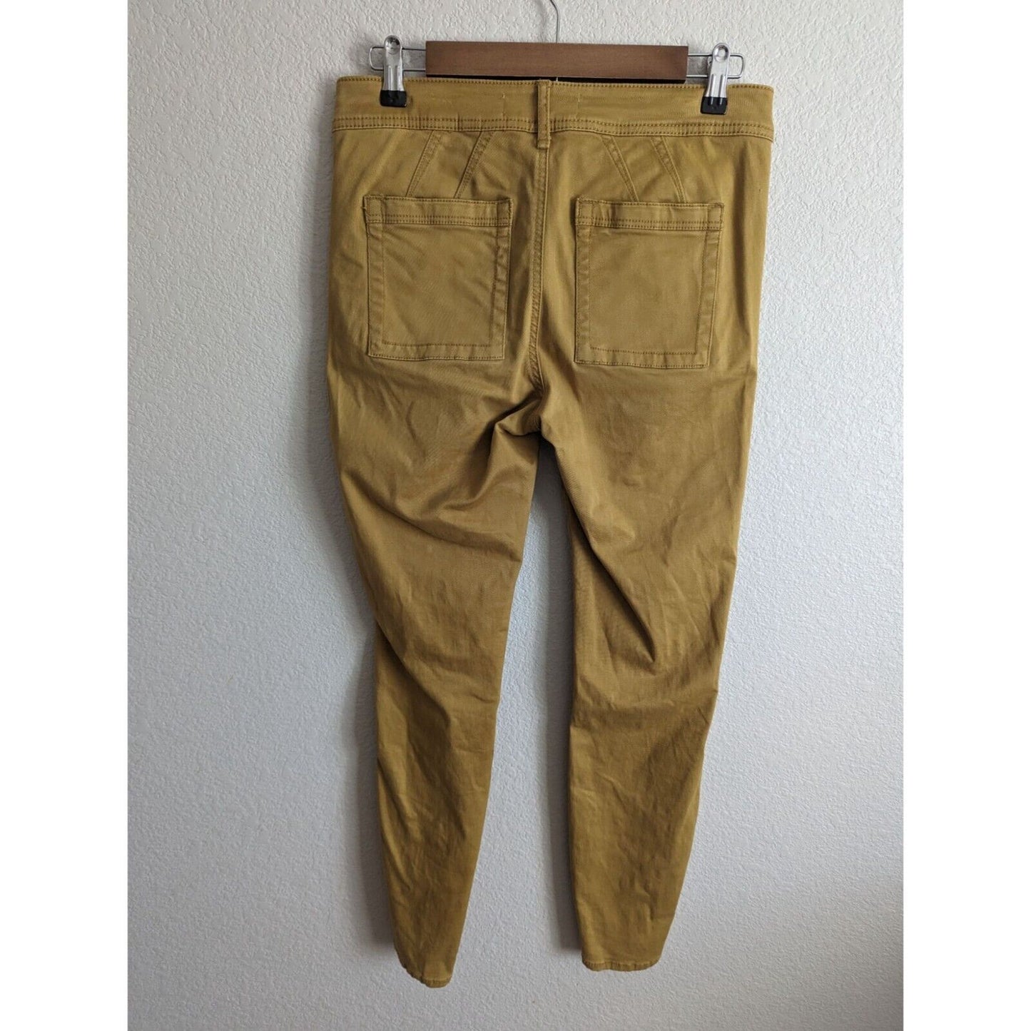 Anthropologie Womens Sz 28 Slim Fit Chino Pants Gold Mustard Yellow