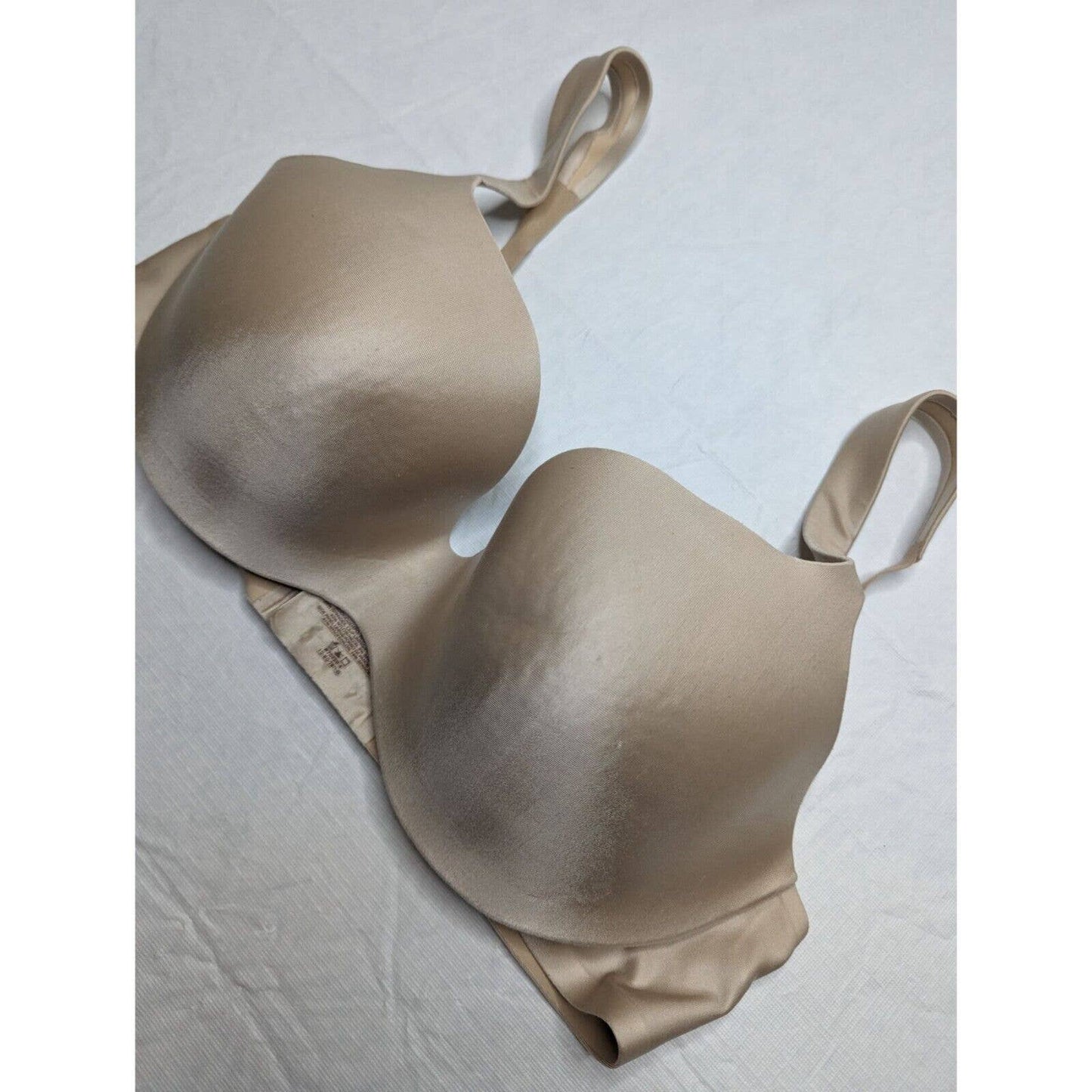 Vintage Ambrielle Womens Sz 36C Classic T Shirt Bra Lightly Padded Beige