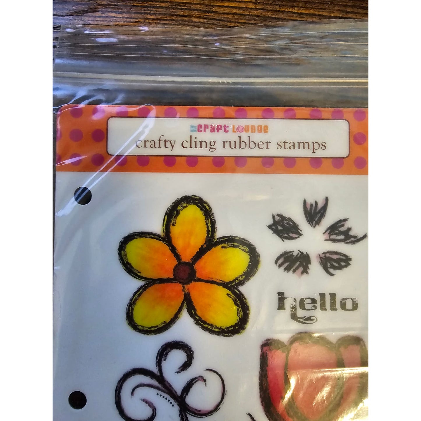 Craft Lounge Cling Rubber stamp Set Spring Sketches Flowers