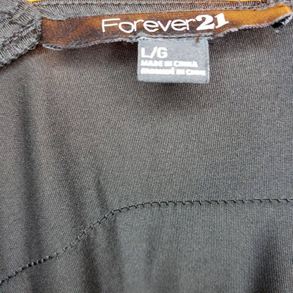 Vintage Y2K Forever 21 mujeres Sz L pequeño vestido negro sin mangas