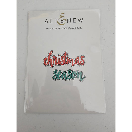 Altenew Halftone Holidays Steel Craft Die Christmas Season