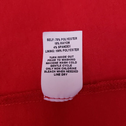 Hot Tempered Womens Sz S Solid Bright Red Maxi Dress