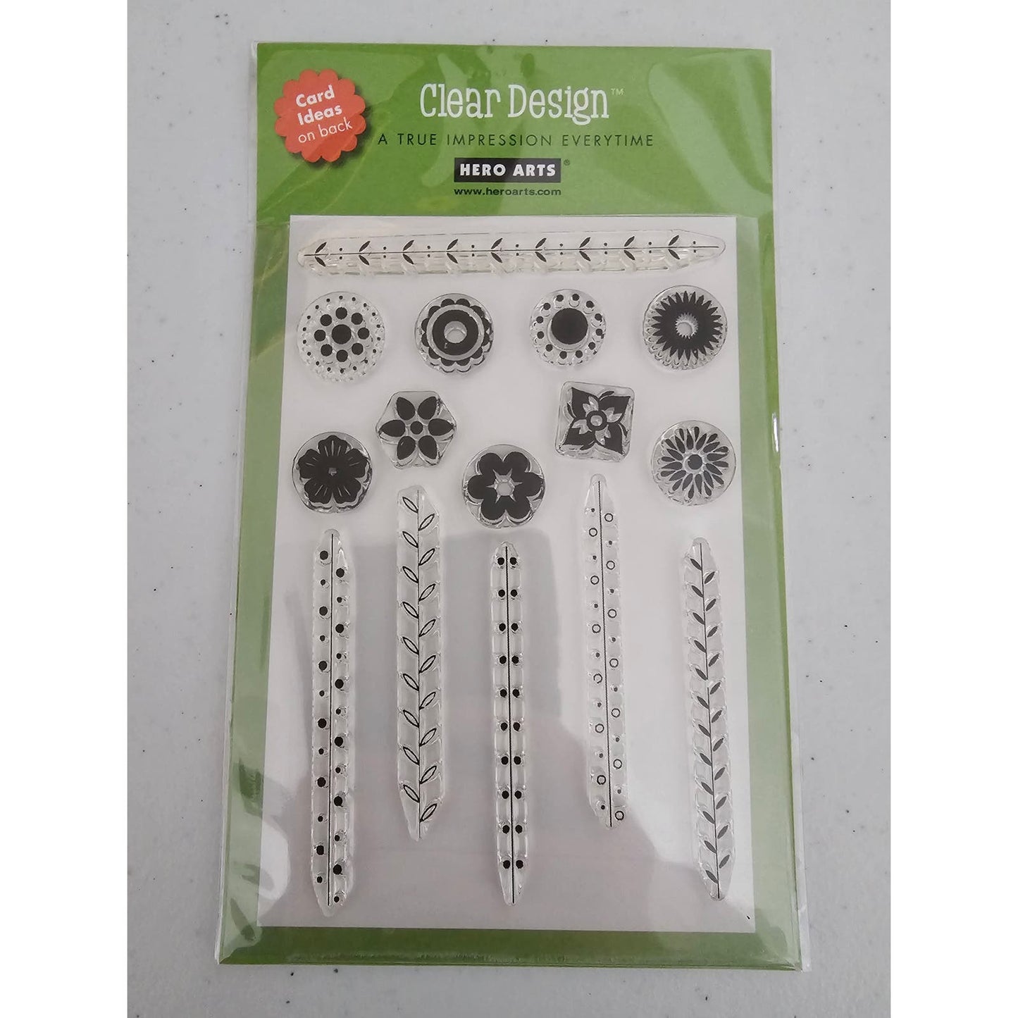 Hero Arts Clear Rubber Stamp Set Buds and Stems Dainty