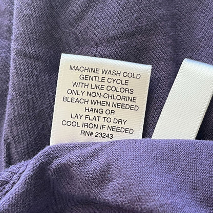 New York & Company Womens Sz XS Long Sleeve Knee Length Dress Purple