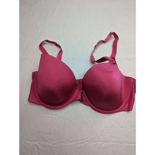 Ambrielle Womens Sz 36D Dark Pink Lightly Padded T Shirt Bra