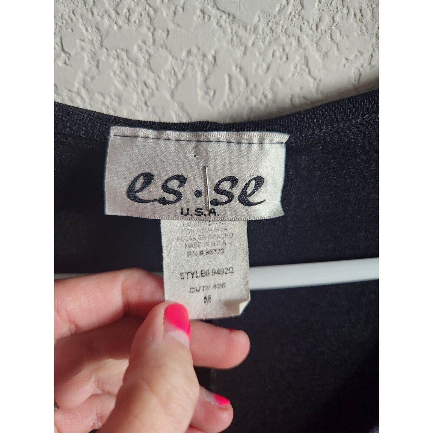 Vintage 1990s es.se Womens Sz M Long Sleeve Slinky Maxi Dress Snakeskin Print